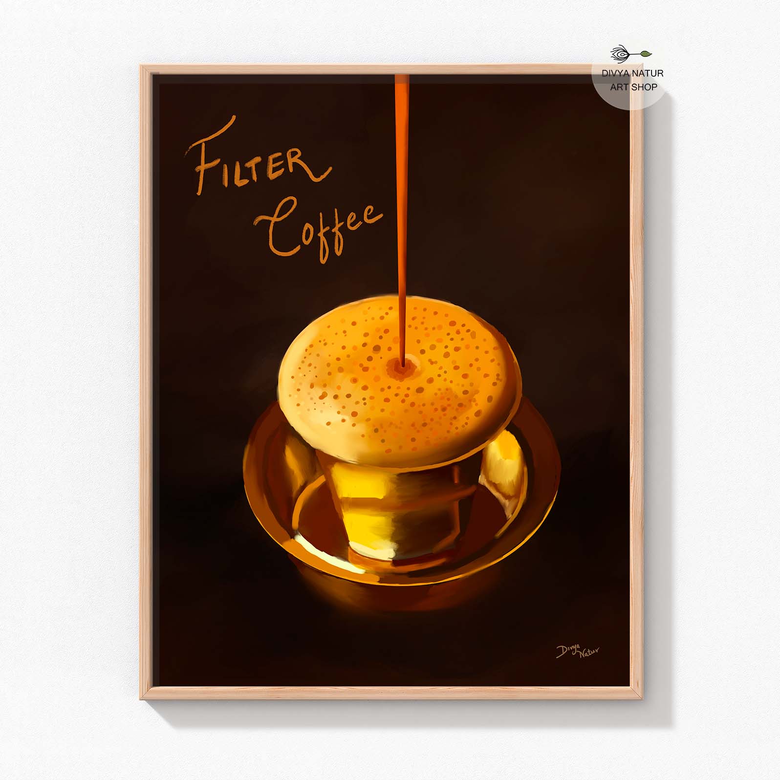 South indian filter coffee painting