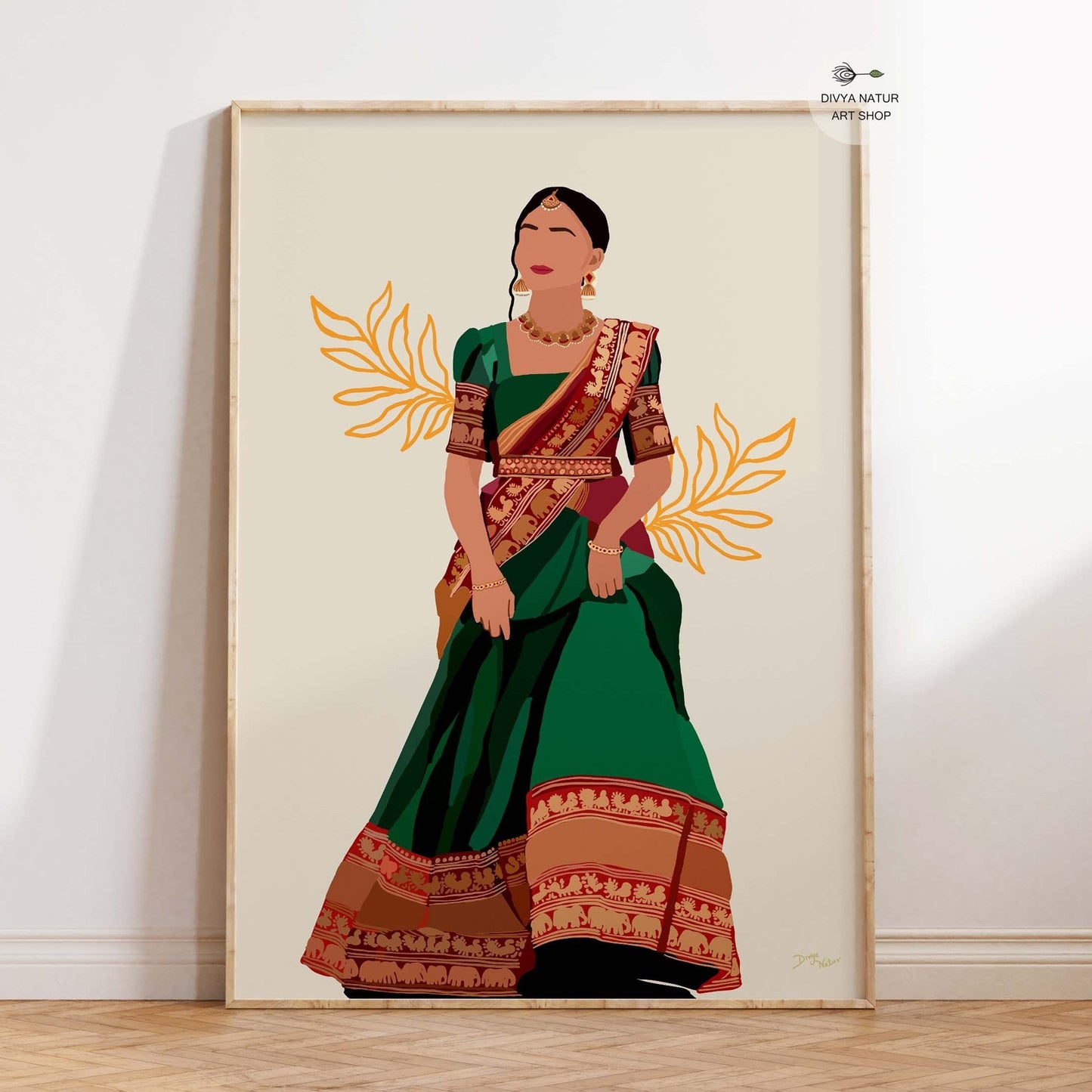 Indian woman poster art