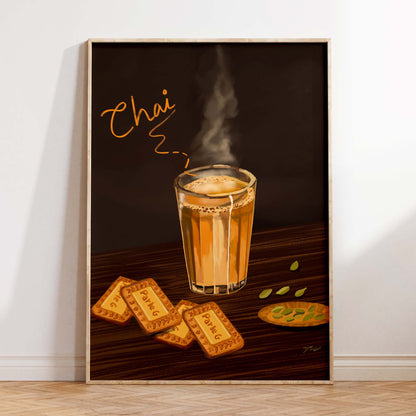 Steamy Indian Chai Painting